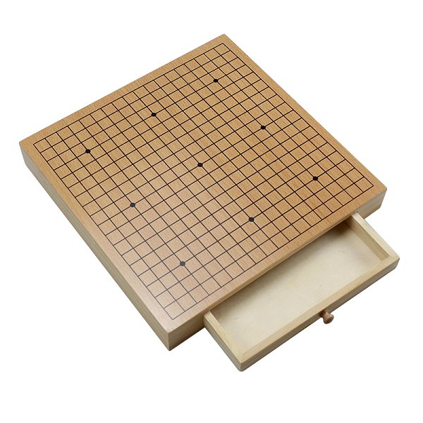 抽屜式可收納木製象棋盤