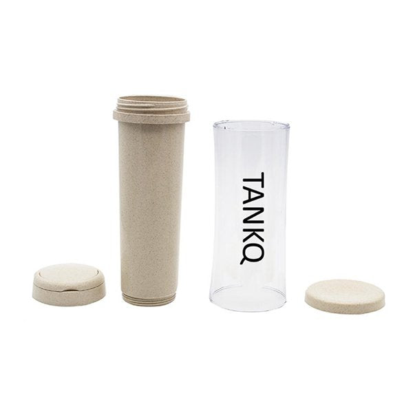 380ml雙層小麥桔梗隨手杯