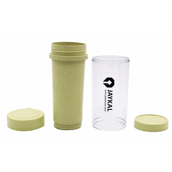 400ml雙層小麥桔梗隨手杯-附掛繩