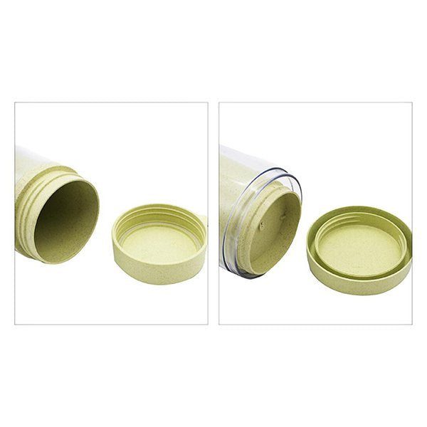 400ml雙層小麥桔梗隨手杯-附掛繩