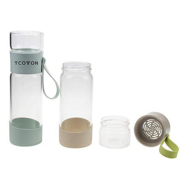 400ml小麥殼轉蓋設計高硼硅玻璃杯