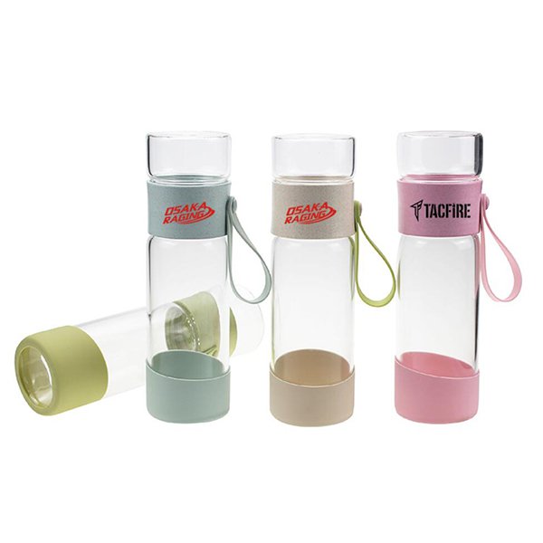 400ml小麥殼轉蓋設計高硼硅玻璃杯