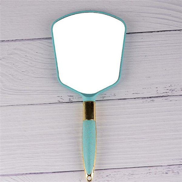 極簡塑膠手持化妝鏡