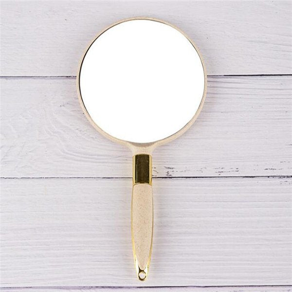 極簡塑膠手持化妝鏡