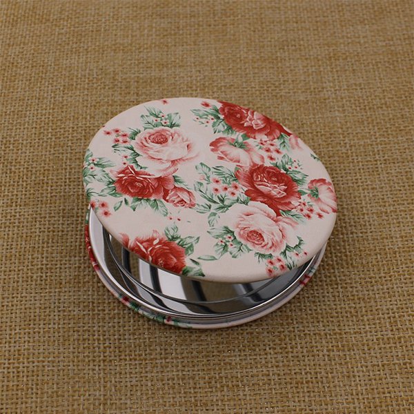 雙面鋁合金+PU皮革隨身鏡