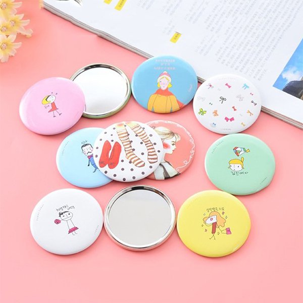 輕巧圓形馬口鐵隨身鏡