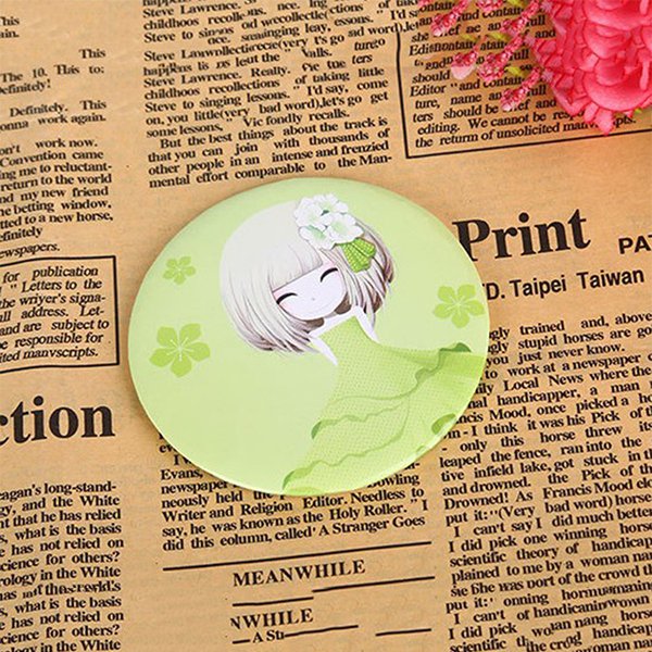 輕巧圓形馬口鐵隨身鏡