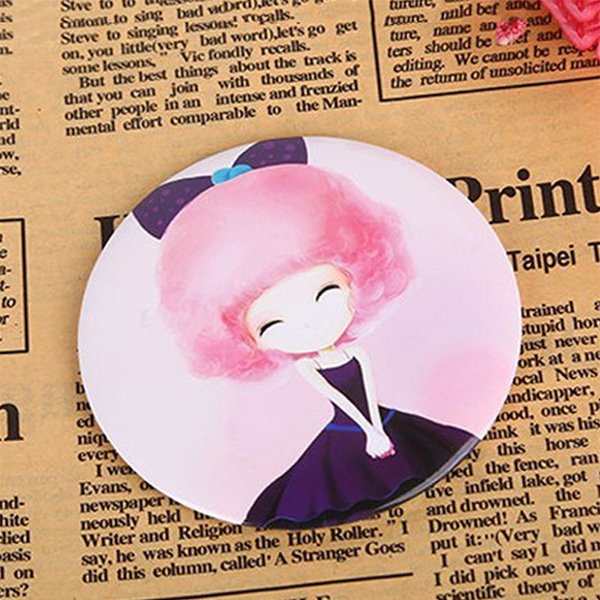 輕巧圓形馬口鐵隨身鏡