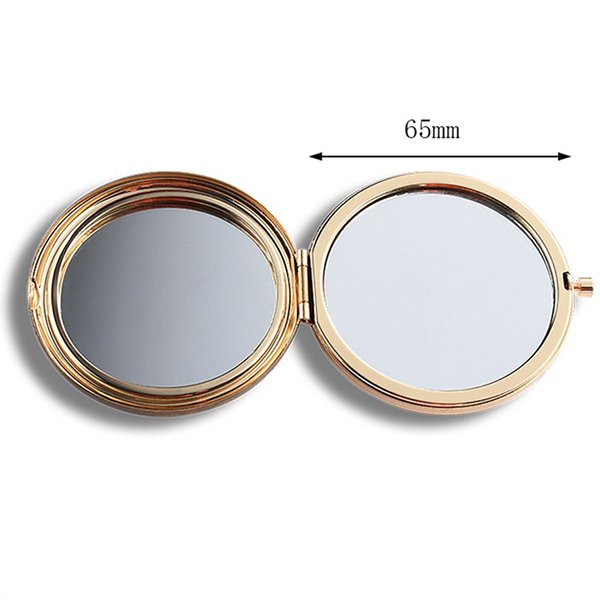 時尚雙面金屬隨身鏡