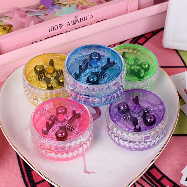 透明閃爍溜溜球-塑膠悠悠球