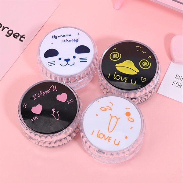 透明閃爍溜溜球-塑膠悠悠球