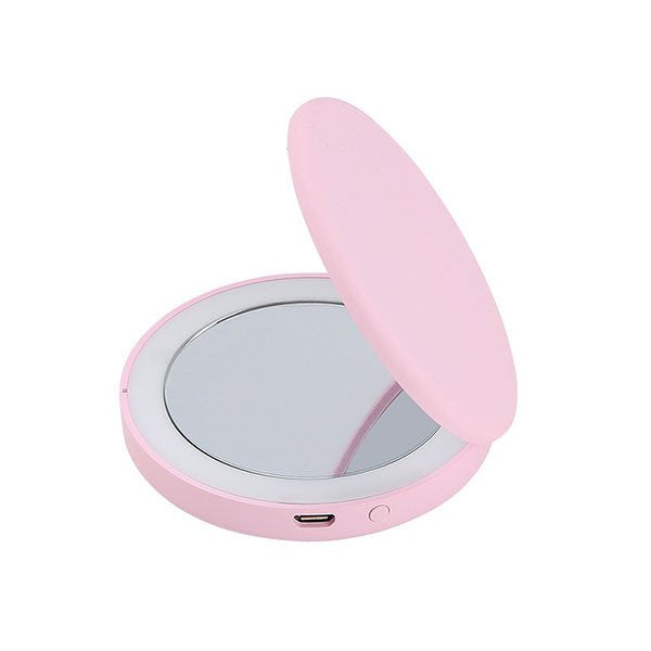 便攜式LED發光雙面ABS隨身鏡