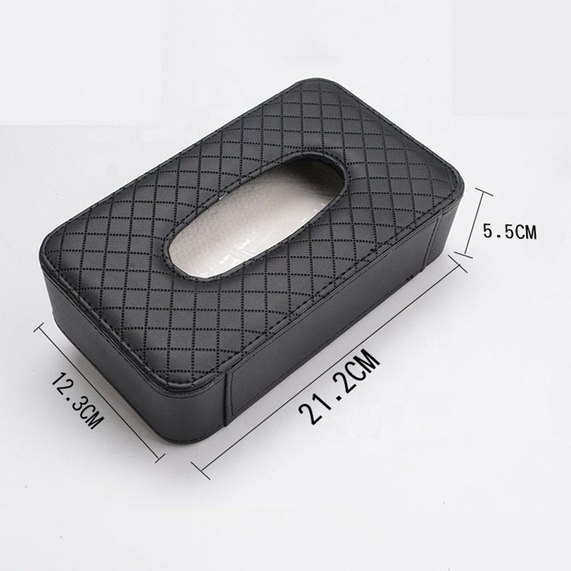 PU皮革車用面紙盒