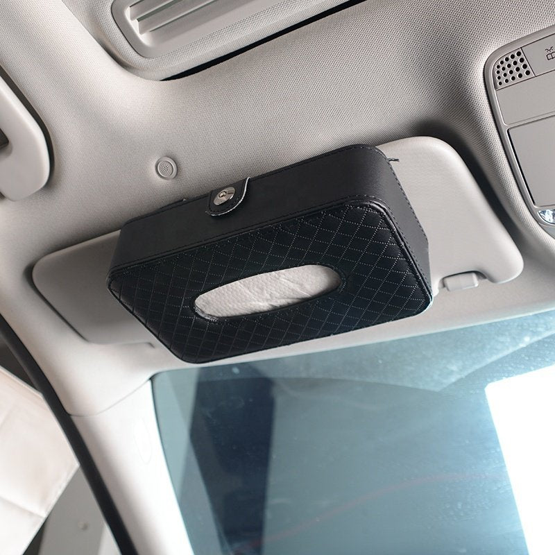 PU皮革車用面紙盒