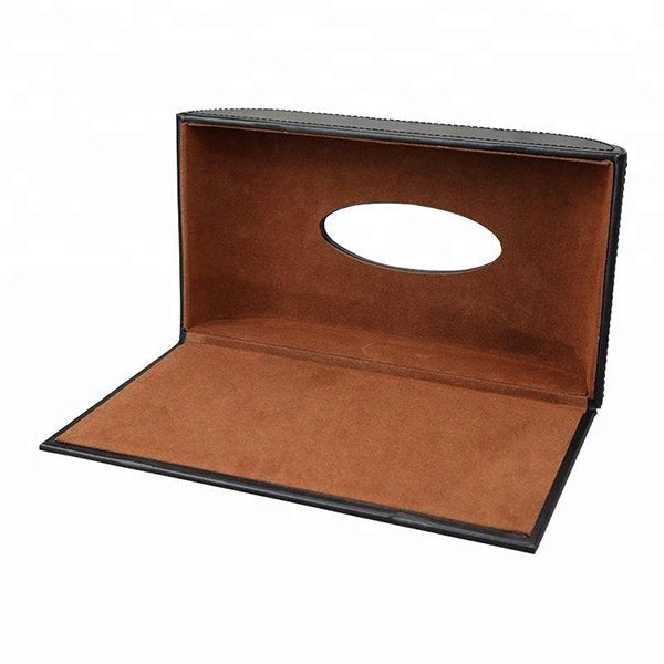 PU皮革硬殼車用面紙盒