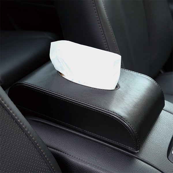 PU皮革硬殼車用面紙盒