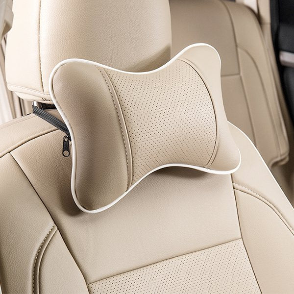 皮革車用頭枕靠墊