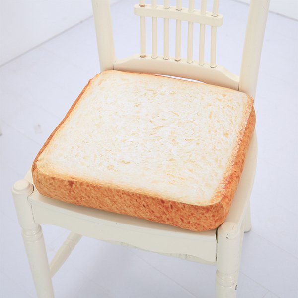 仿真吐司造型棉布坐墊