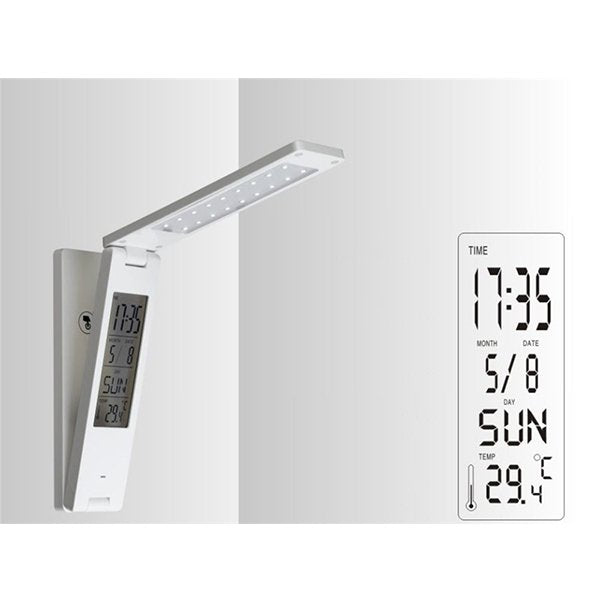 摺疊式電子鐘LED檯燈