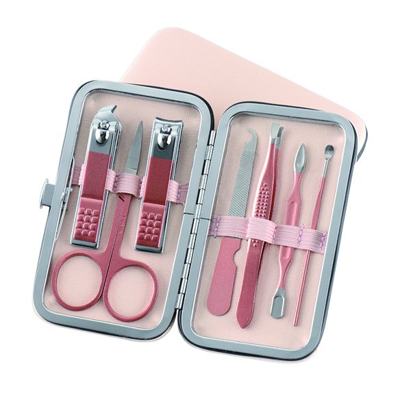 玫瑰金按扣包指甲護理套裝