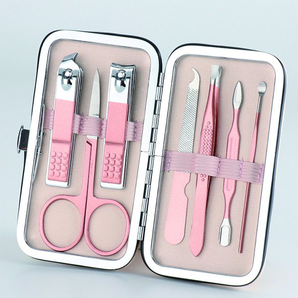 玫瑰金按扣包指甲護理套裝