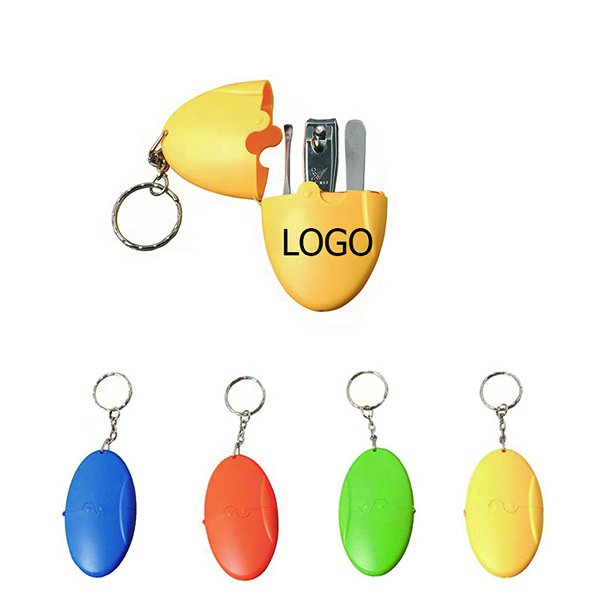 鑰匙圈指甲護理套裝-三件修容組