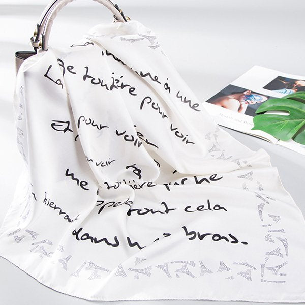 滌綸段面絲巾-單面單色印刷