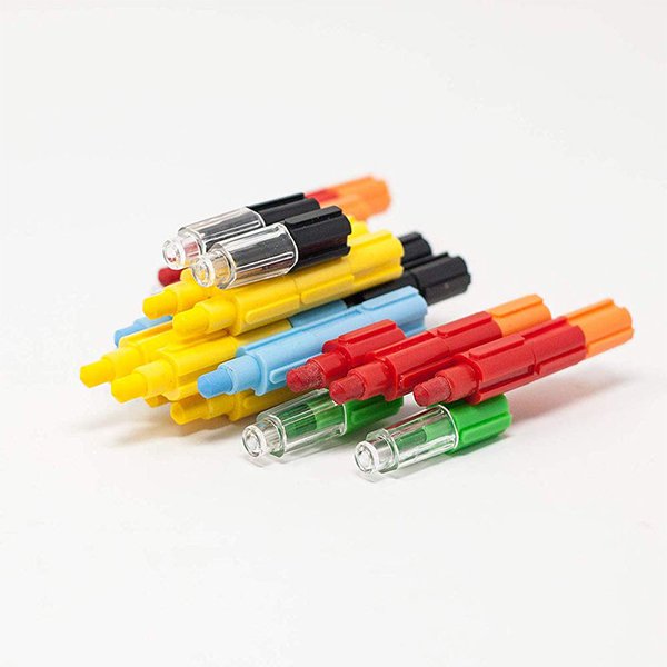 8色積木蠟筆-12入蠟筆組