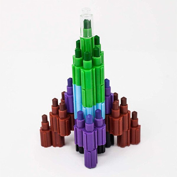 8色積木蠟筆-12入蠟筆組