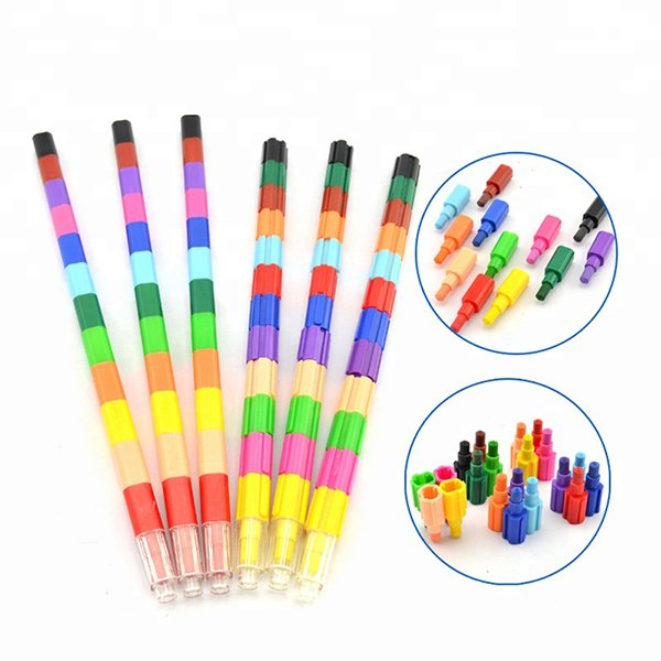 基本款12色積木蠟筆