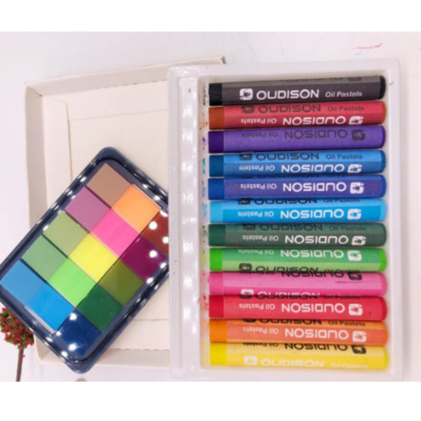 12色油畫蠟筆組-外盒可印LOGO