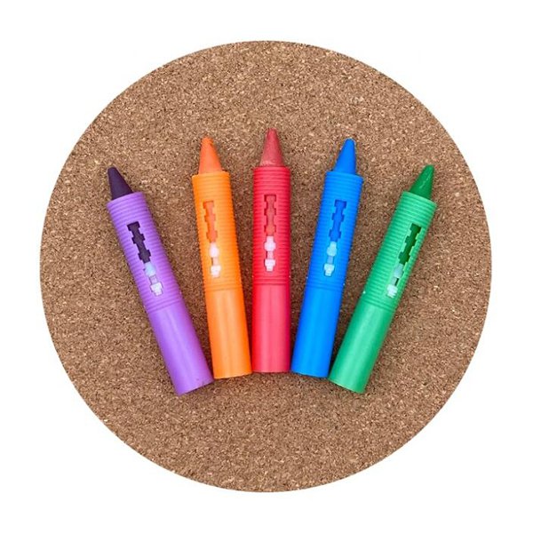 安全伸縮式水溶性蠟筆