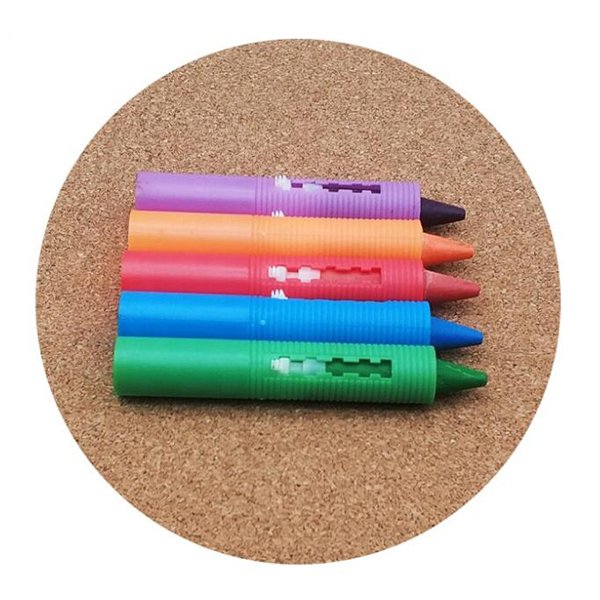 安全伸縮式水溶性蠟筆