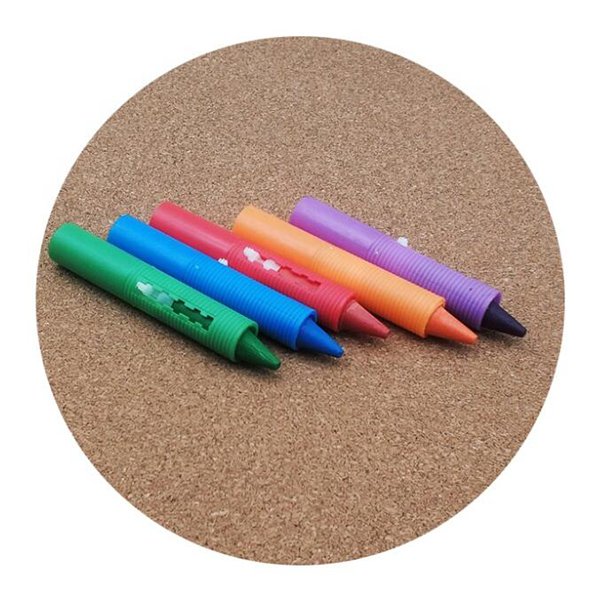 安全伸縮式水溶性蠟筆