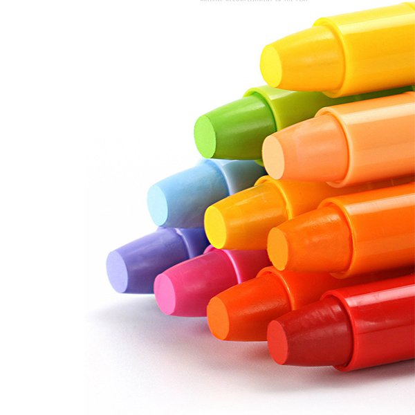 水溶性12色旋轉蠟筆組