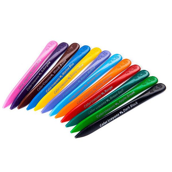 一體成形水溶性24色蠟筆組