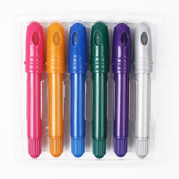 金屬色系螢光6色蠟筆組