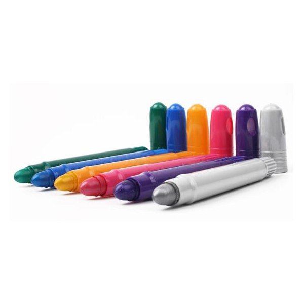 金屬色系螢光6色蠟筆組