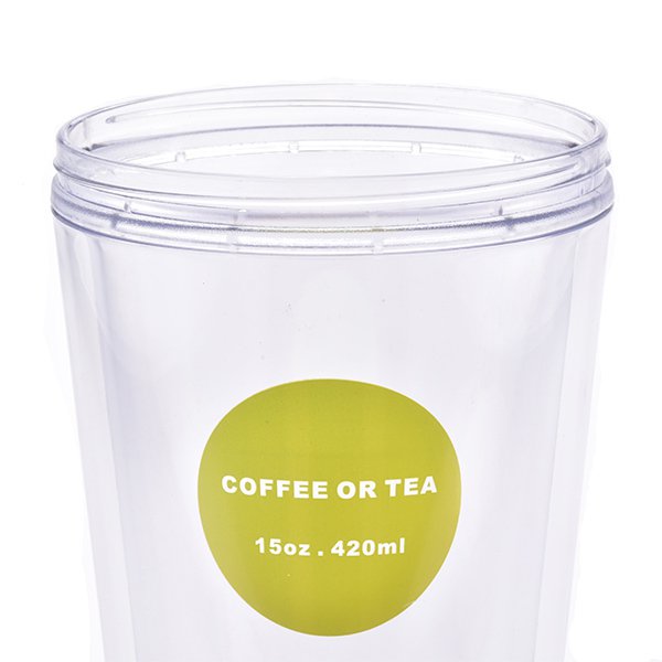 雙層掀蓋式吸管杯