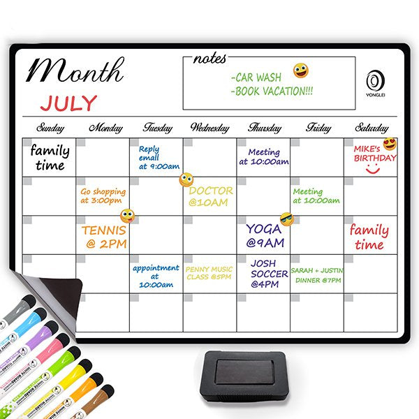 奈米科技可擦寫日曆磁鐵