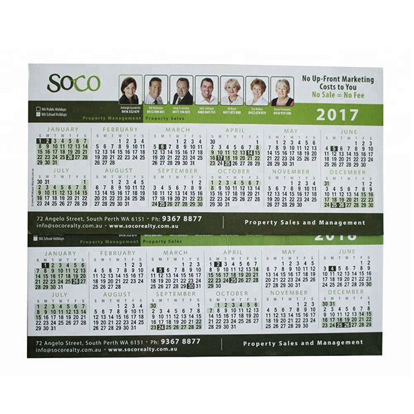 廣告訂製日曆磁鐵