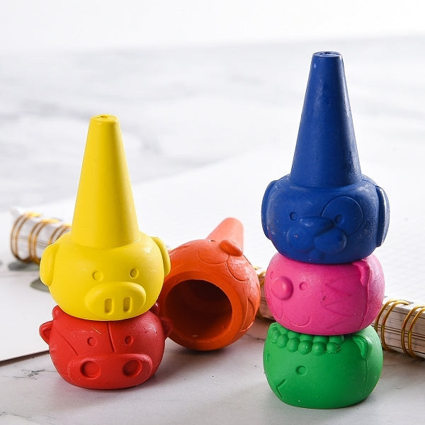 動物造型兒童手指蠟筆