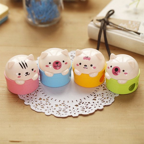 貓咪四入削鉛筆機-塑膠削鉛筆器