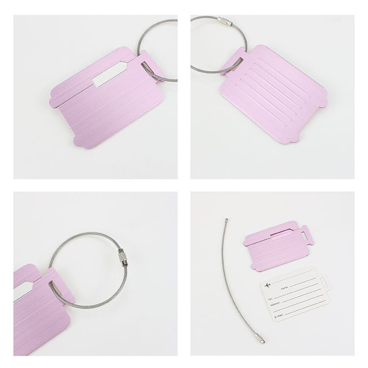 0804096-商務鋁合金拉杆箱造型行李牌