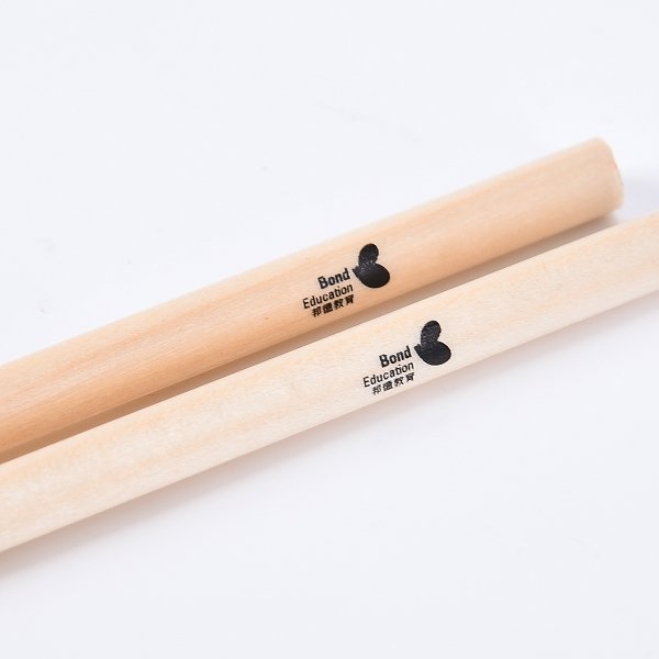 原木鉛筆-三角兩切頭印刷廣告筆