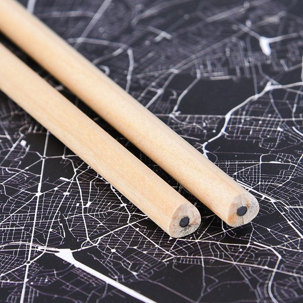 原木鉛筆-三角兩切頭印刷廣告筆