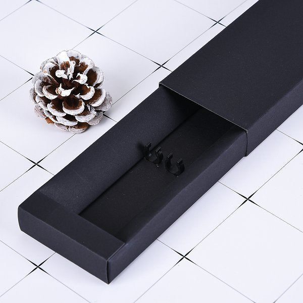 無開窗黑卡紙抽屜盒