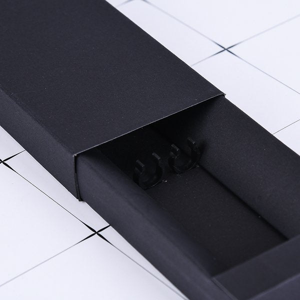 無開窗黑卡紙抽屜盒