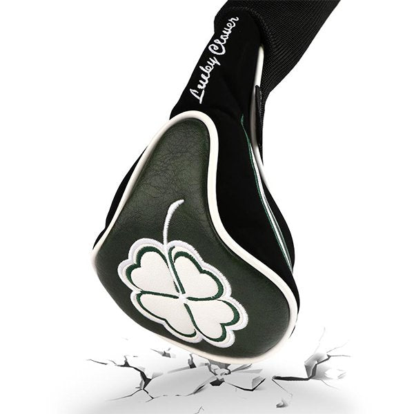 刺繡PU皮革高爾夫球桿頭套