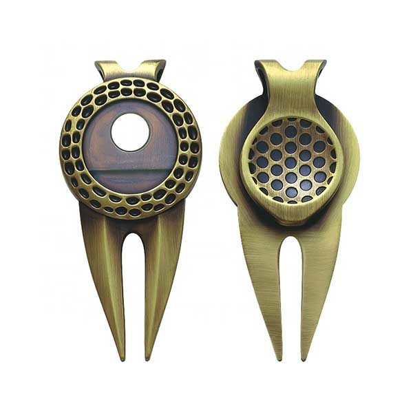 電鍍高爾夫果嶺叉-金屬高爾夫球插